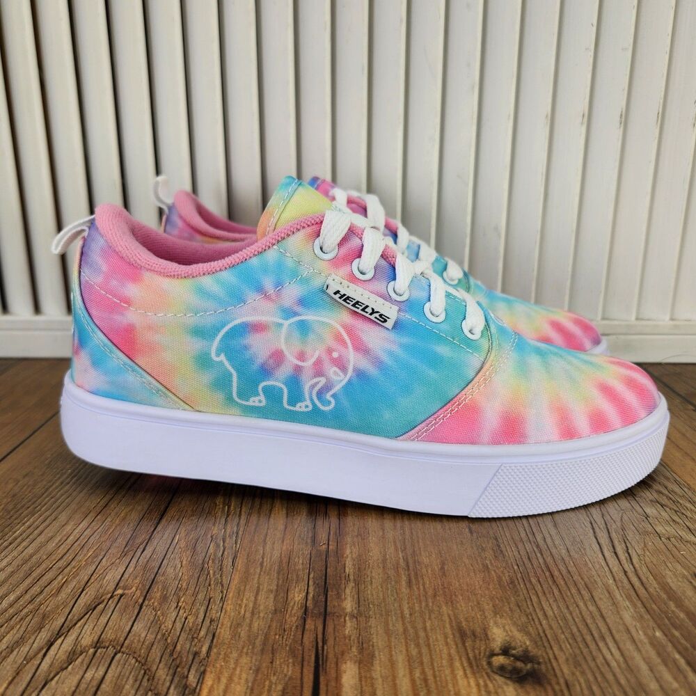 Heelys Pro 20 Prints Ivory Ella Wheeled Shoes Womens Size 7 Tie Dye HE101072
